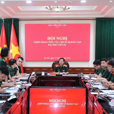 HỌC VIỆN HẬU CẦN TỔ CHỨC HỘI NGHỊ  TRIỂN KHAI CÔNG TÁC CHUẨN BỊ ĐÀO TẠO ĐẠI HỌC DÂN SỰ